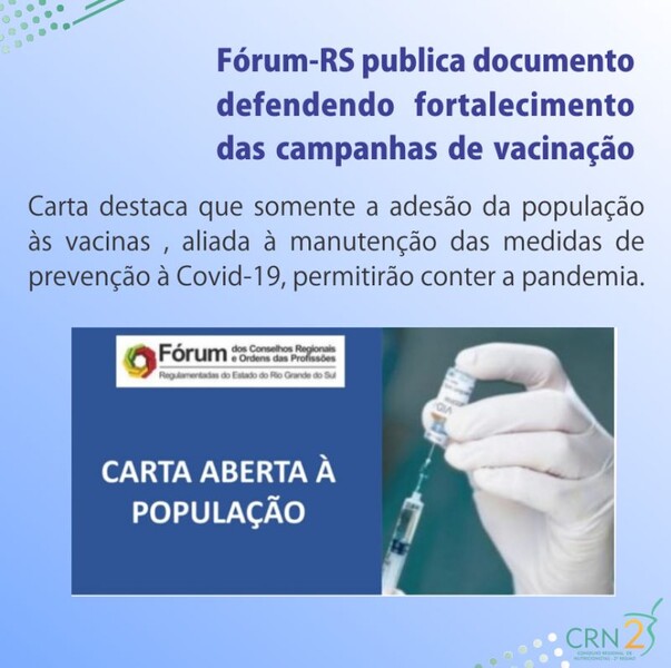 forum-dos-conselhos-regionais-e-ordens-das-profissoes-do-rs-publica-carta-aberta-a-populacao